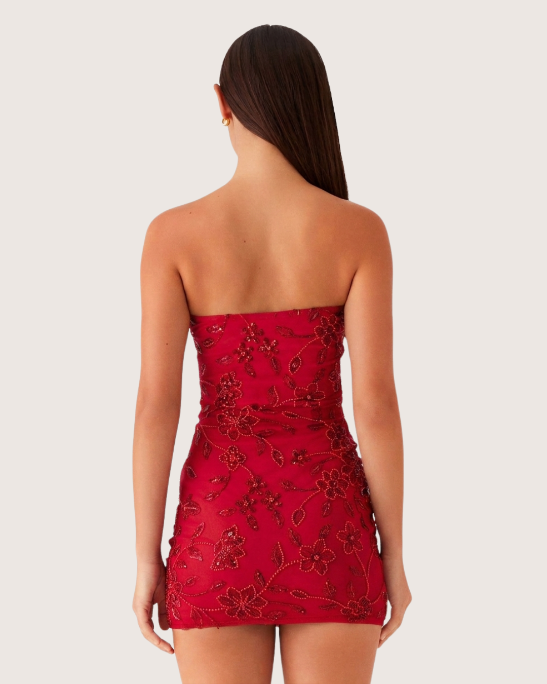 Vestido Jennifer Bordado con Pedrería