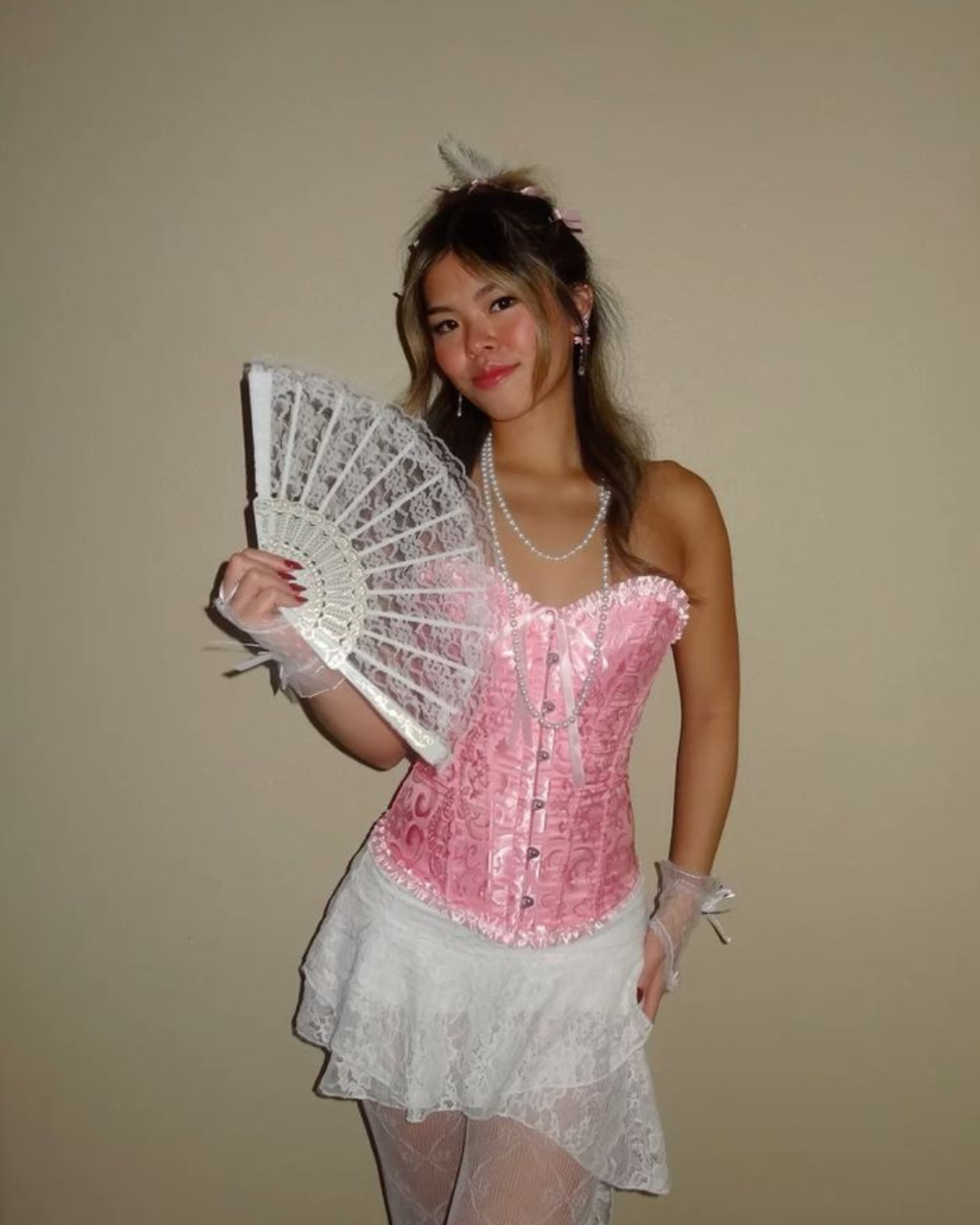 Corset Victoriano Rosado