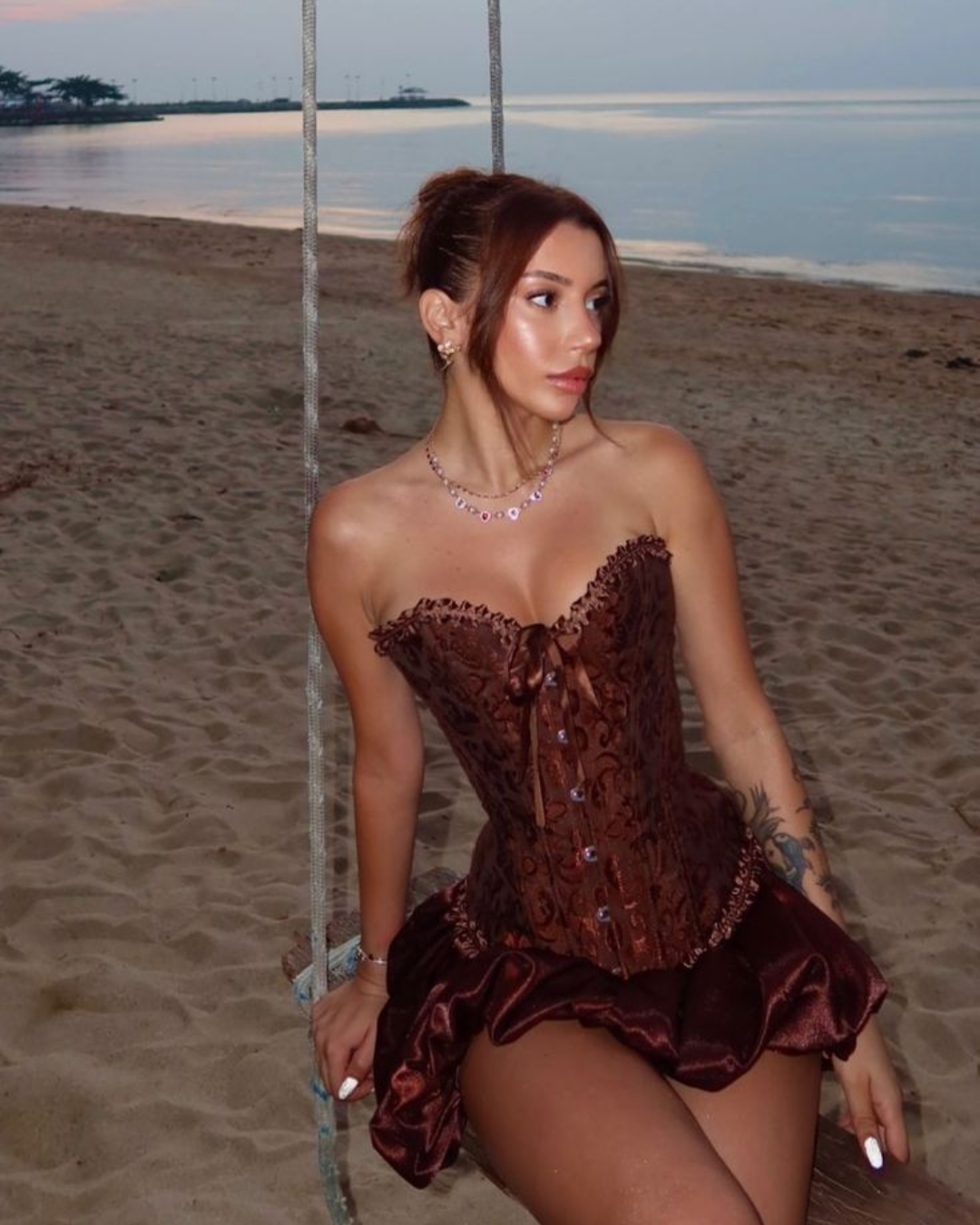 Corset Victoriano Marron