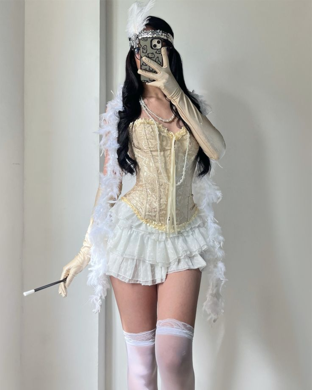 Corset Victoriano Crema