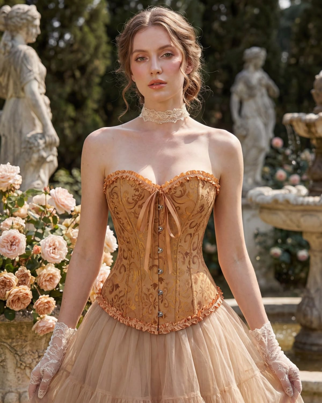 Corset Victoriano Naranja