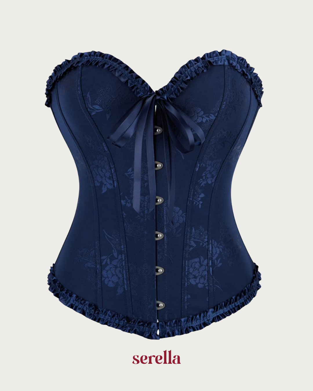 Corset Victoriano Azul Marino