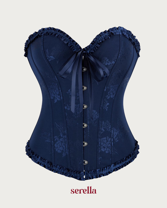Corset Victoriano Azul Marino