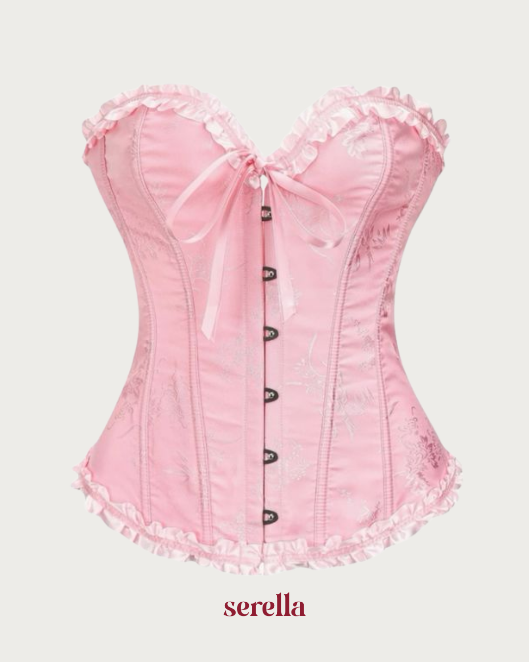 Corset Victoriano Rosado Pastel