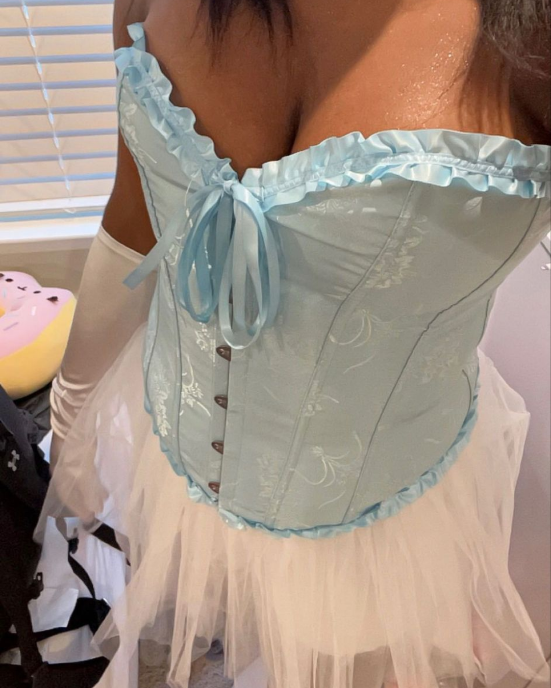 Corset Victoriano Celeste