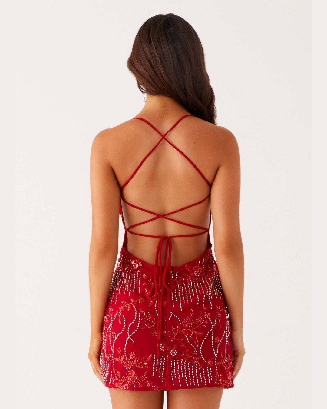 Vestido Sabrina Bordado con Pedrería