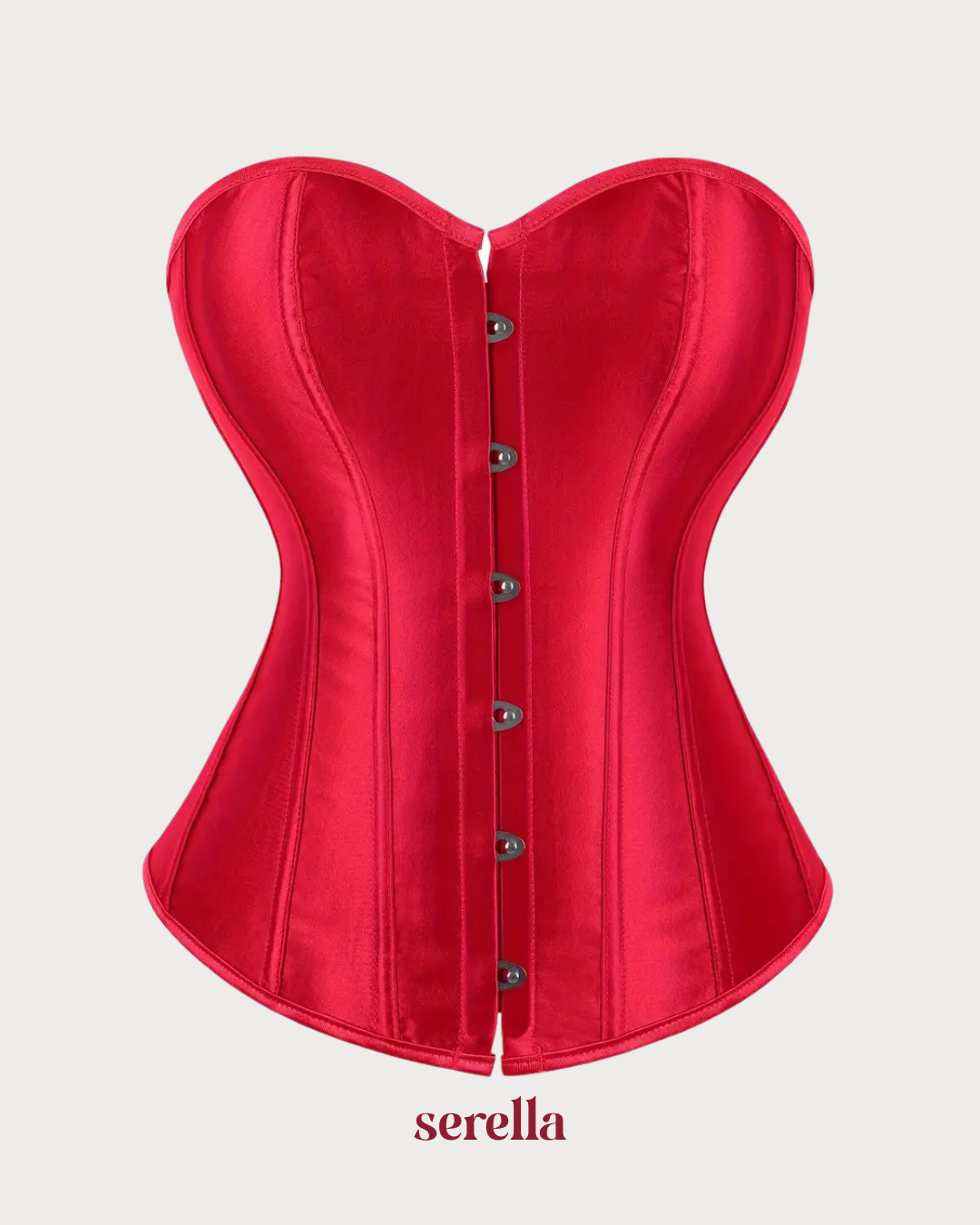 Corset Victoriano Liso Rojo