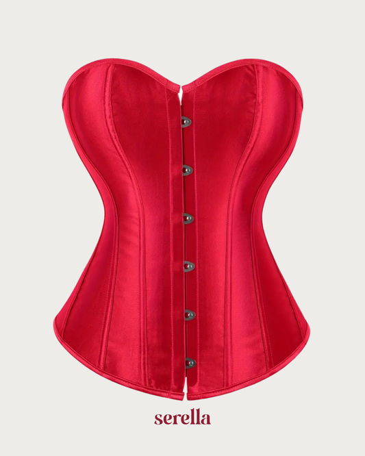 Corset Victoriano Liso Rojo