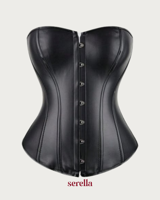 Corset Victoriano Liso Negro
