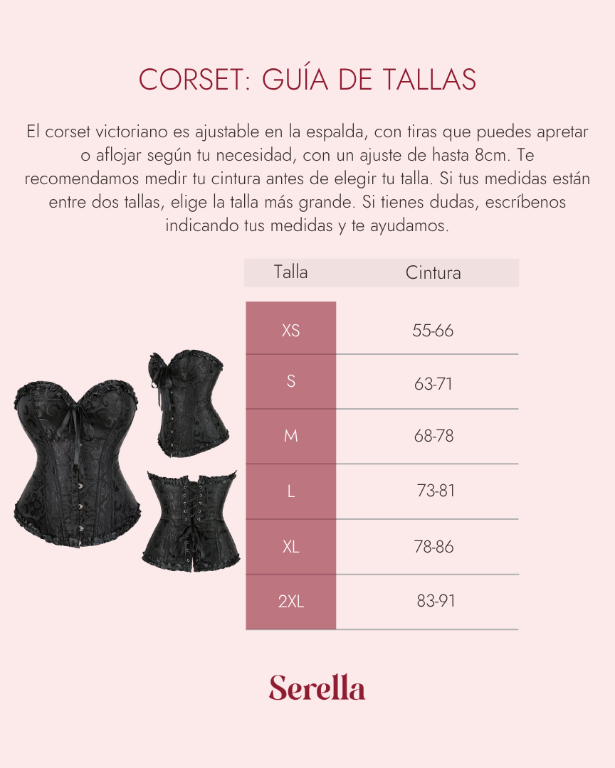 Corset Victoriano Negro
